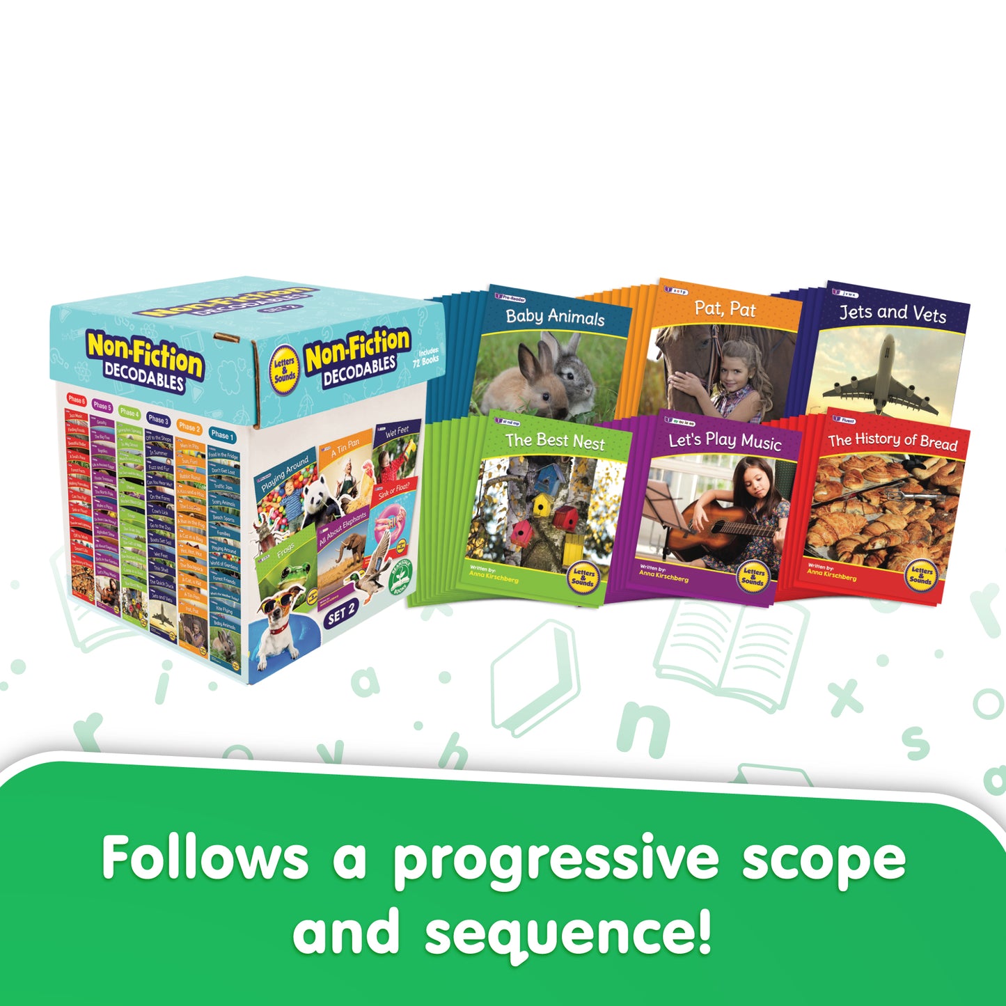 Letters & Sounds Set 2 Non-Fiction Decodables Boxed Set