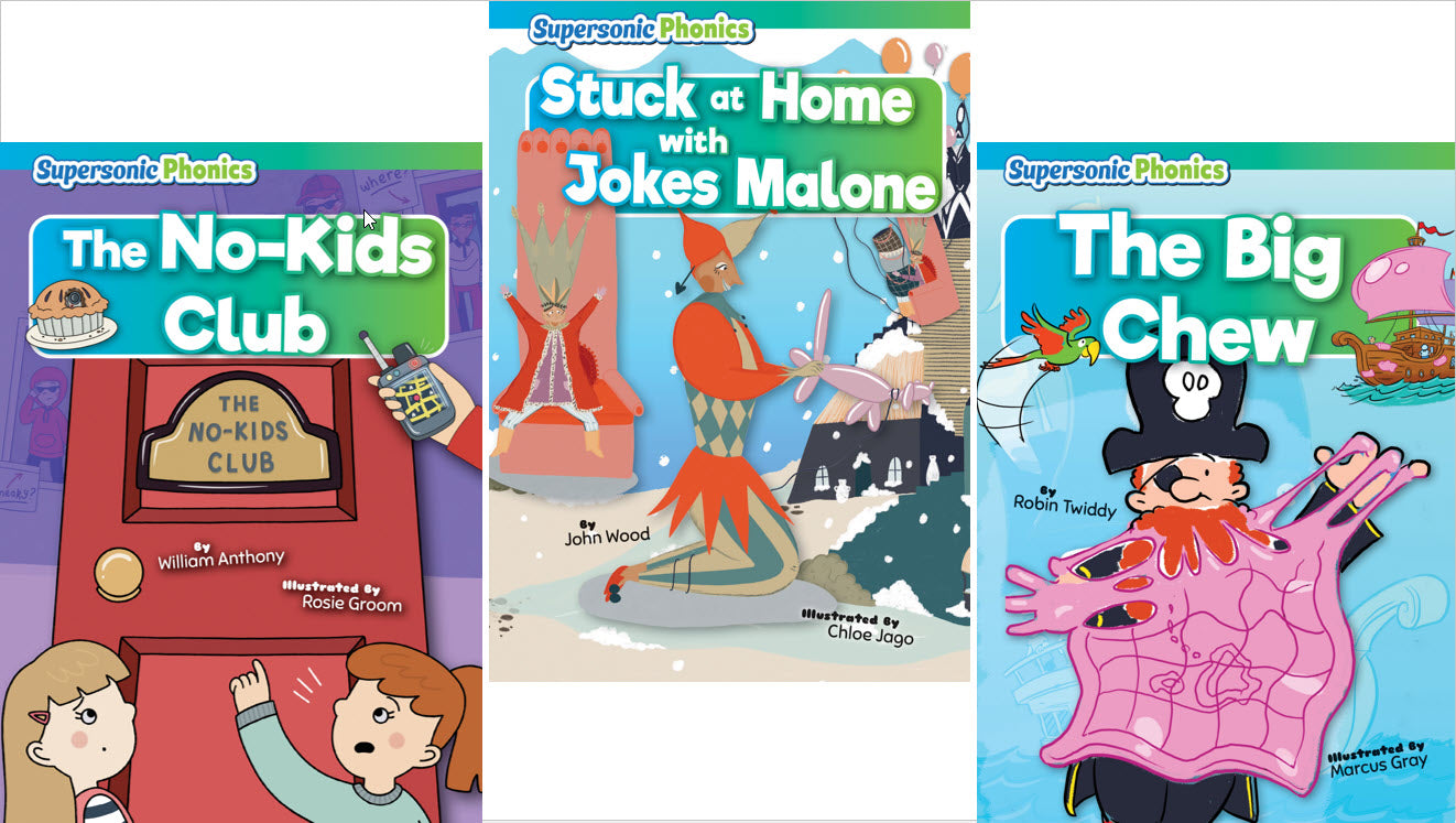 Supersonic Decodable Book Set Level 4/5 - Blue/Green (Set of 22)