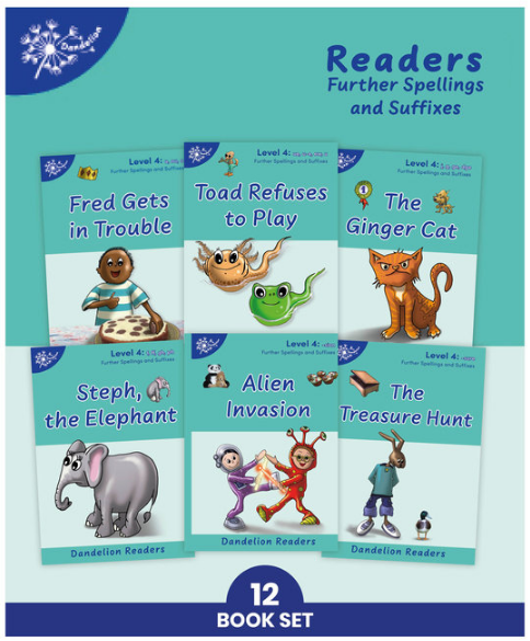 Phonic Books Dandelion Readers Further Spellings and Suffixes Level 4