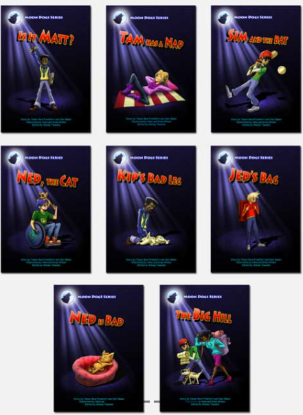 Phonic Books Moon Dogs Set 1 - Decodable Books for Older Readers (Alphabet at CVC Level)