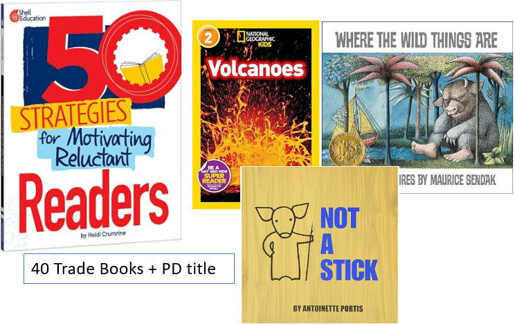 50 Strategies for Motivating Reluctant Readers + Trade Book Library