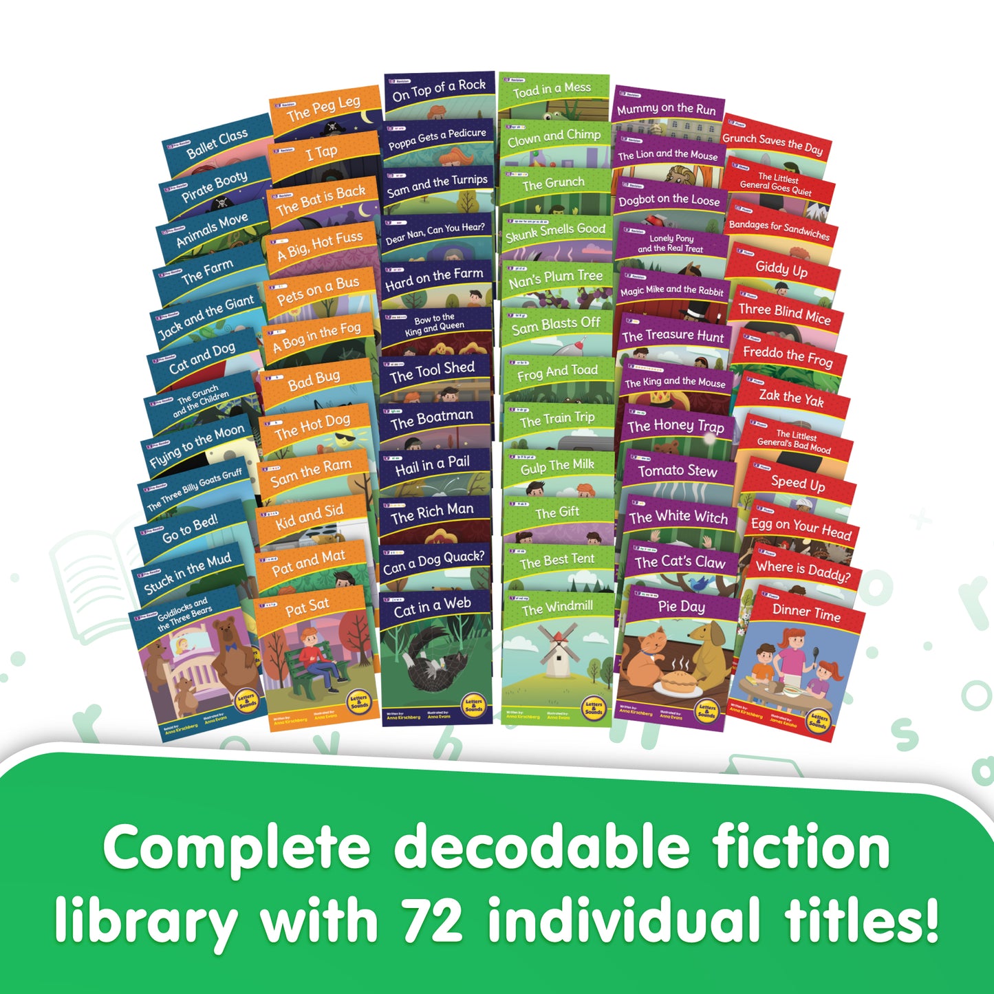 Letters & Sound Set 2 Fiction Decodables Boxed Set