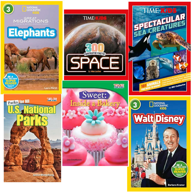 National Geographic + Time for Kids Nonfiction Collection (Grades 3-6)  NLL-E36T4KDNGS26