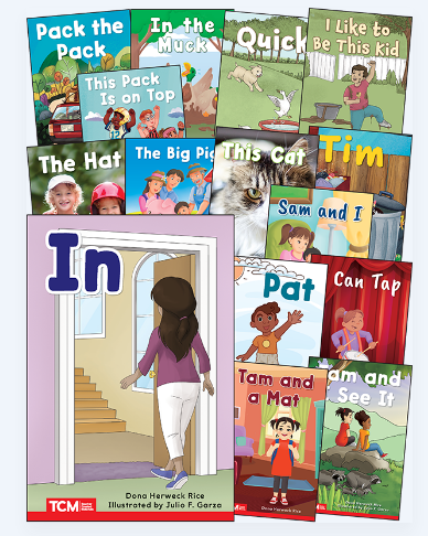 Decodable Books Grade PK-K Set 1: 15-Book Set
