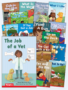 Decodable Books Grade PK-K Set 2: 15-Book Set