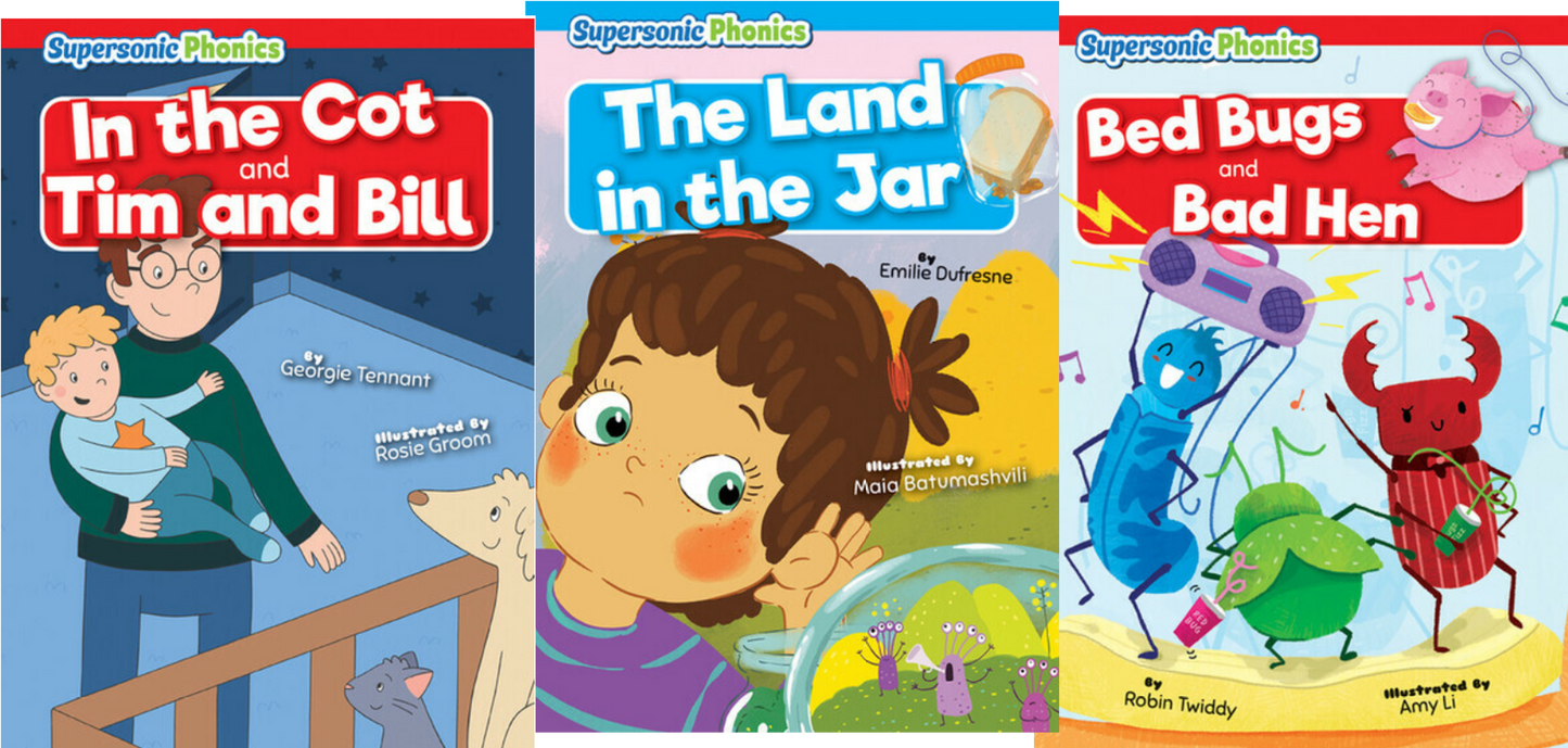 1st Grade Supersonic Phonics Set w/2 copies per title