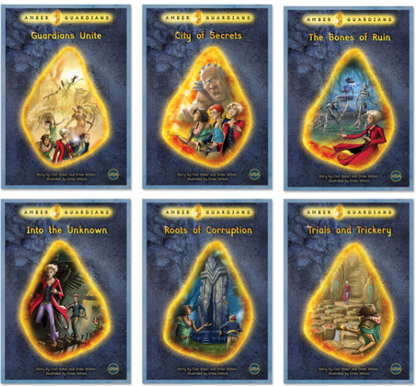 Phonic Books Amber Guardians - Decodable Books for Older Readers (Suffixes, Prefixes and Root Words, Morphology)