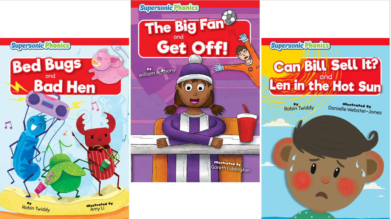 Supersonic Decodable Book Set  Level 2 - Red (Set of 16)