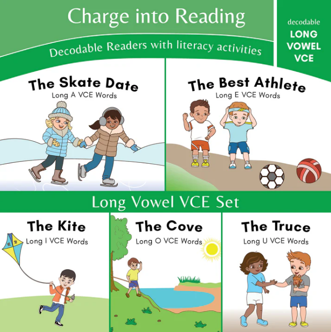 Stage 4: Long Vowel VCE Decodable Reader Set