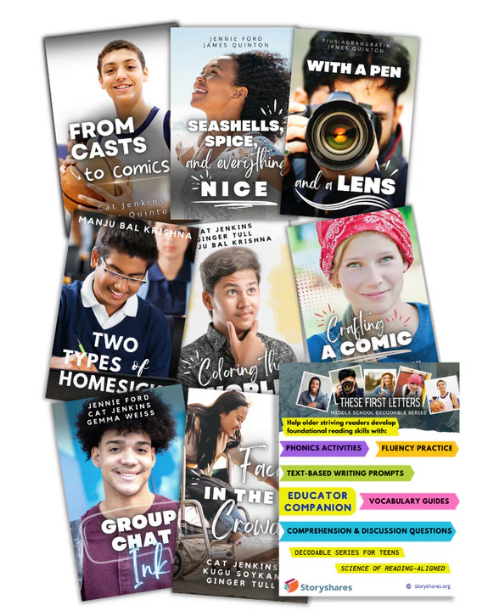 These First Letters Decodables Kit: Complete series + Educator Companion