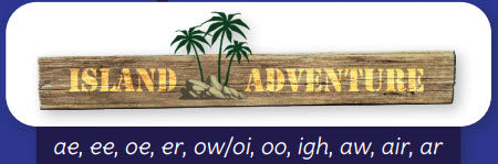 Phonic Books Island Adventure - Decodable Books for Older Readers (Alternative Vowel Spellings)