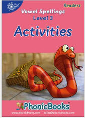 Phonic Books Dandelion Readers Vowel Spellings Level 3 Jake, the Snake Activities